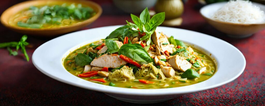 Kulinarische Vielfalt Thailand Scharfe Currys Asien