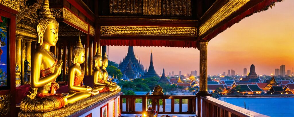 Kulturelle Vielfalt Thailand Beeindruckende Tempe Asien